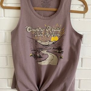 Country Roads Sleeveless Tee